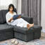 Rayssa 3 Seater Sectional Sofa Bed-606521891