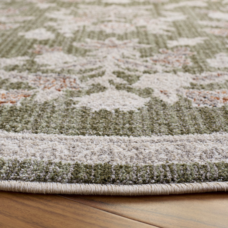 Grove 630 Performance Floral Rug, Round 6'7"