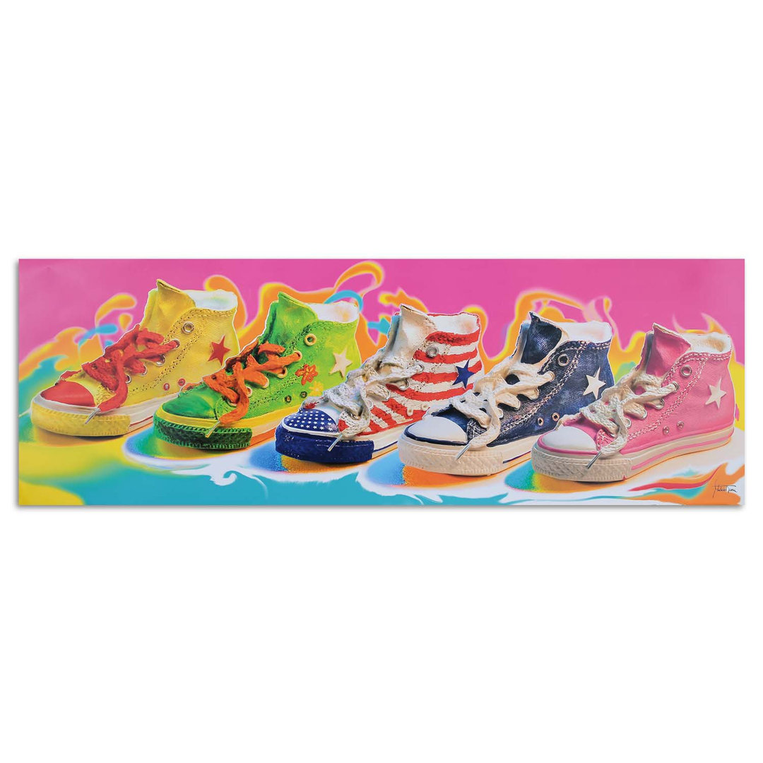 Leinwandbild Colourful Trainers 16166