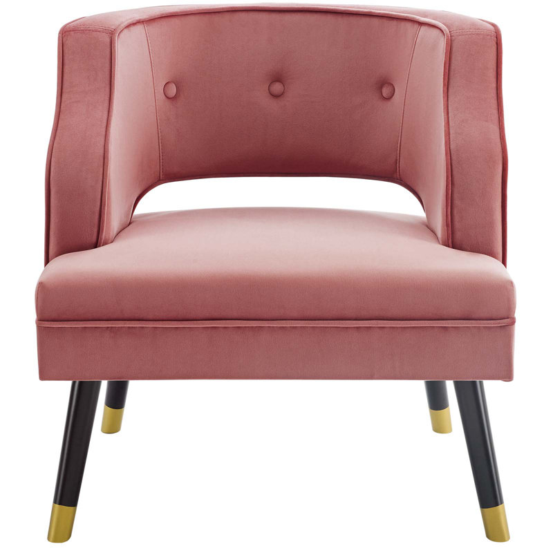 Fauteuil Carson Carrington Taktsberget par Modway, Vieux rose