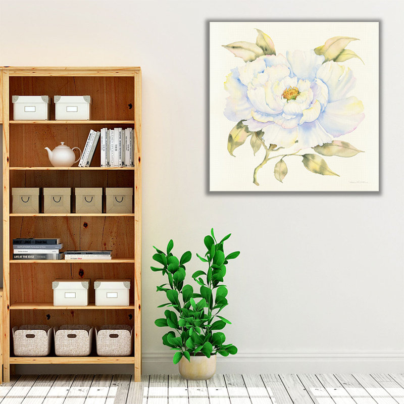 Pivoine - reproduction d'art sur toile, H 12 po x l 12 po