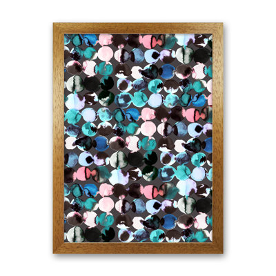 Ink Dots Blue Red - Print