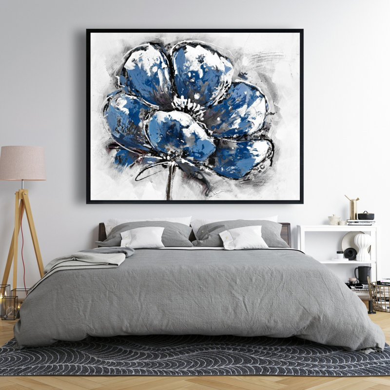 Small Flower Print On Canvas