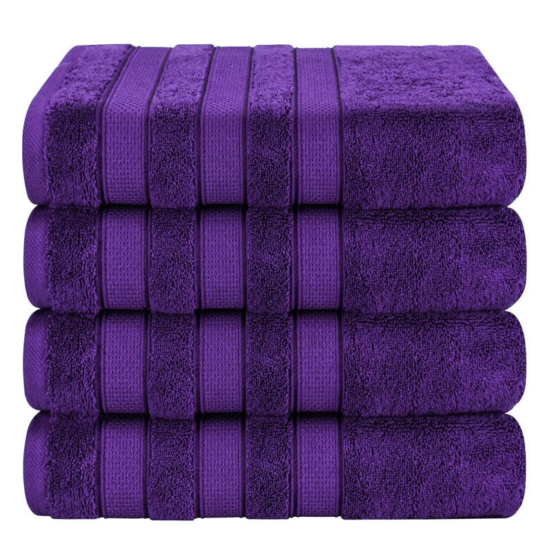 100% Cotton 4 Piece Luxury Turkish Bath Towel Set