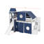 Lit mezzanine simple avec tente et tour-340305658-340305662