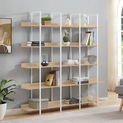 Bibliothèque à 5 niveaux avec bureau ouvert