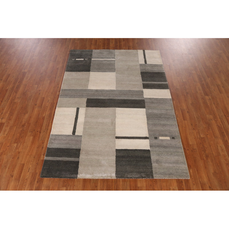 Tapis indien géométrique moderne