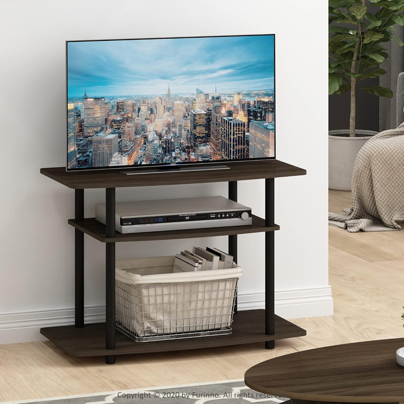Meuble télé 3 niveaux, Marron foncé
