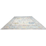 Oushak Collection, Transitional One-of-a-Kind Rectangle 12'3" X 15'4" Hand Knotted Area Rug