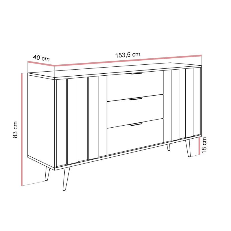 153.5 cm W Sideboard