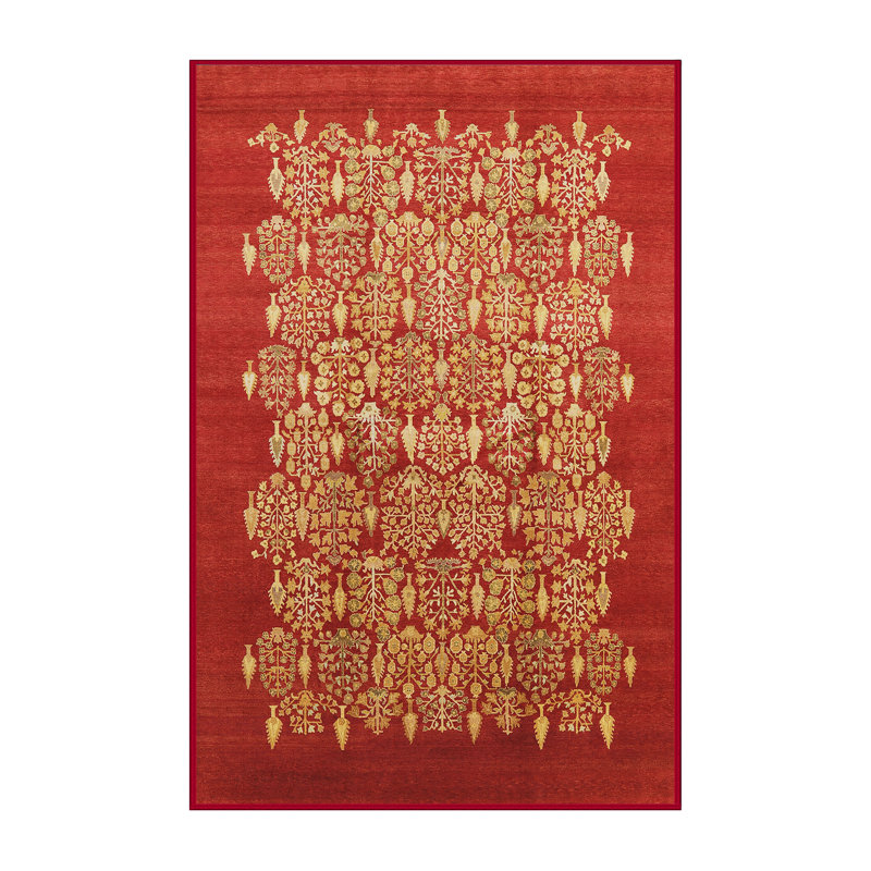 Selvi Floral Indoor Rug, Rectangle 6' x 9'