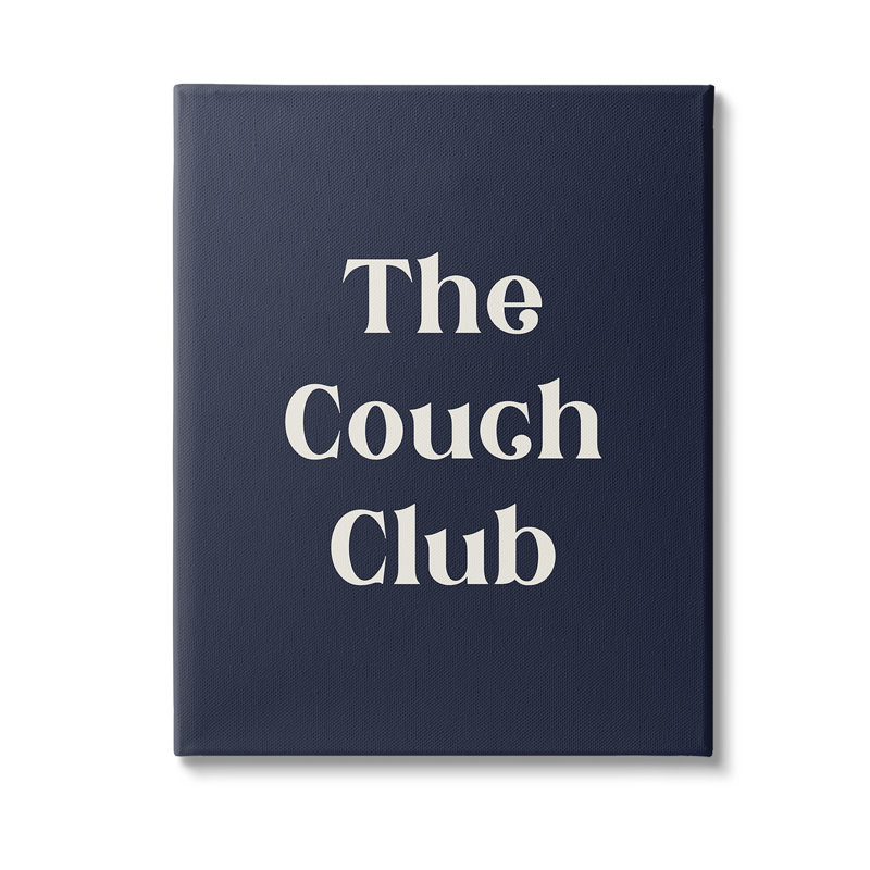 Couch club phrase, art mural par Lil 'Rue, H 20 po x l 16 po