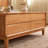 Simple rectangular solid wood coffee table
