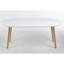 Table extensible, table à manger, table de bureau, table basse, pieds en bois, 100/140 / 180x100x75cm