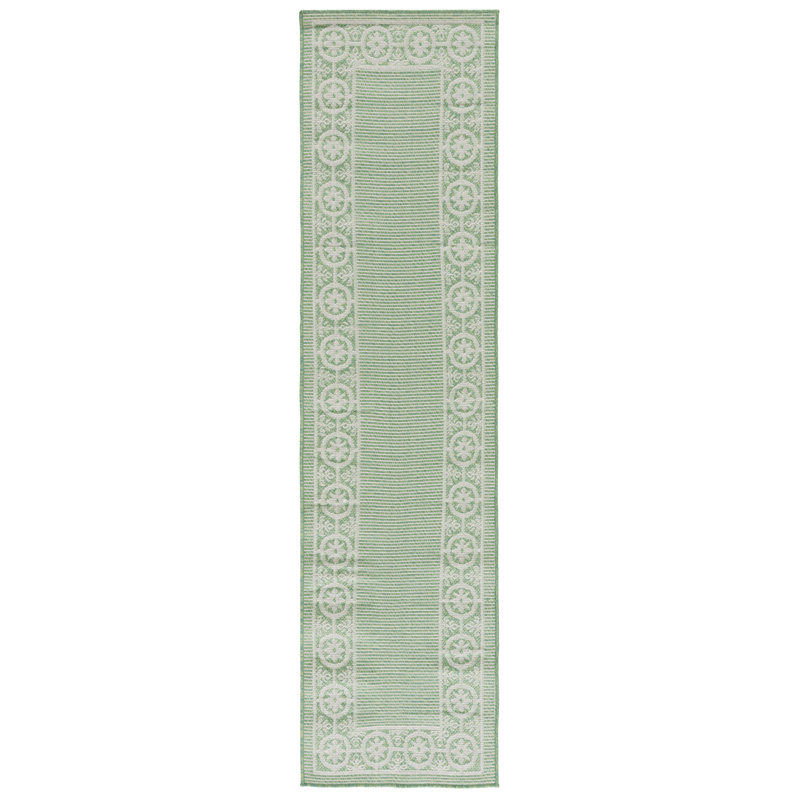 Damitrius Performance Machine Washable Oriental Indoor/Outdoor Area Rug, Runner 2' x 8'