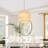 4-Light White Dimmable Drum Chandelier With Fabric Shade Dining Chandelier White Chandelier