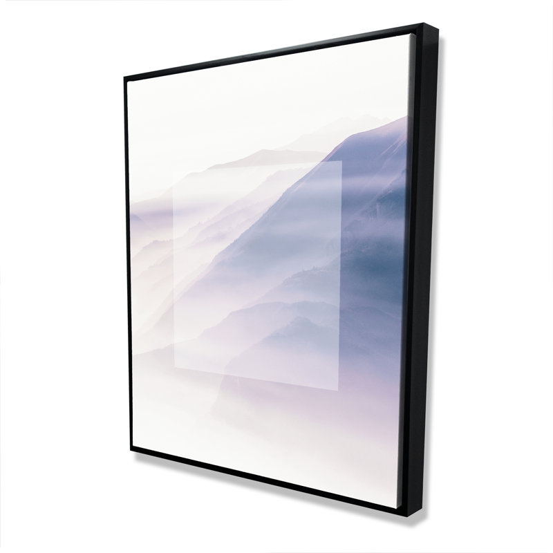 Mist - Purple Framed Canvas Landscape for Home Decor