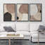 "Block Abstract Mid Century Modern Shapes Art Art Decor Chic For Living Room Room" 3 pièces-100781074-100781076