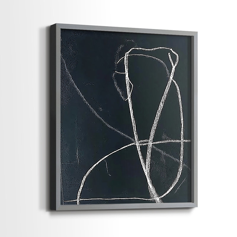 "ABSTRACT Series DCXIV" par J Paul, Noir, noir, noir, noir, H 21 po x l 17 po