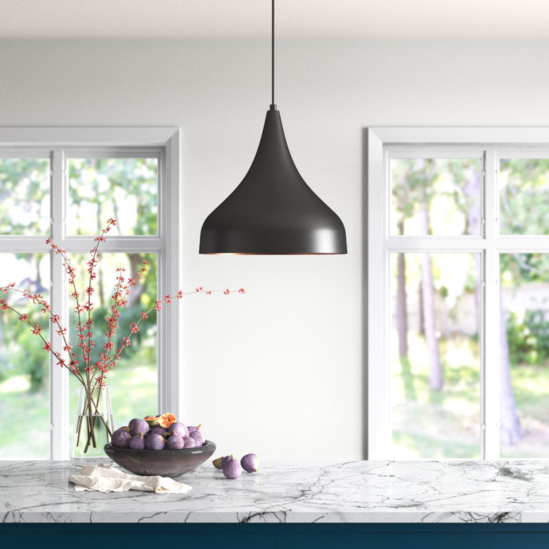 Luminaire suspendu géométrique unique à 1 lumière Excalibur