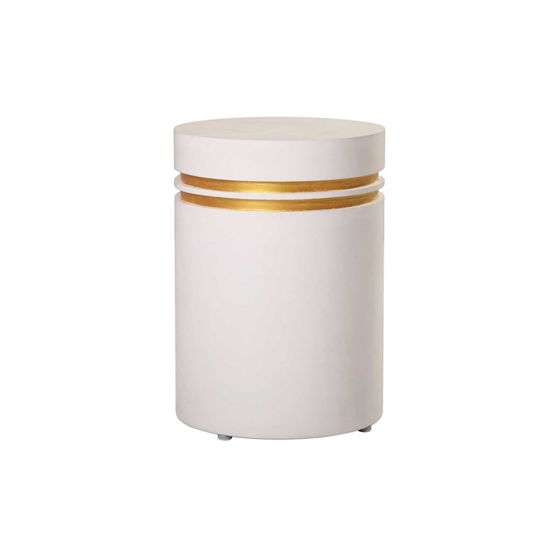 Table d'appoint Perpetual, Ivoire blanc, 15''