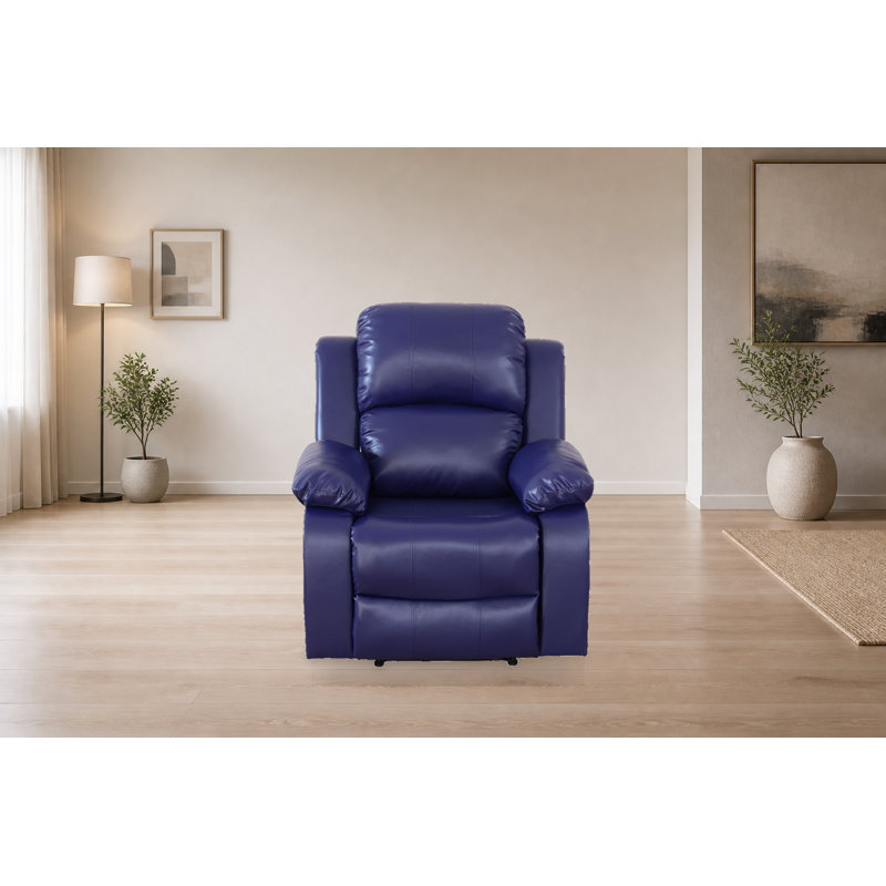 Canapé de salon semi-PU bleu foncé
