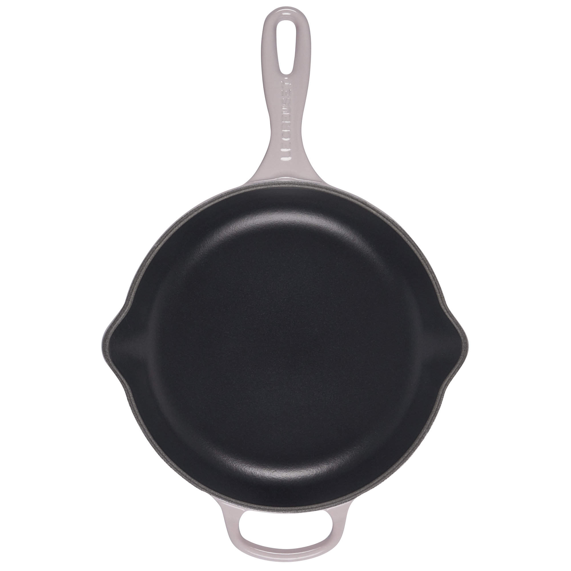 Le Creuset Enameled Cast Iron Skillet, Shallot/Black, 10.25"