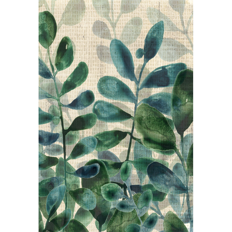 " Verdant Sophistication III " by June Erica Vess Painting Print, 18" H x 12" W