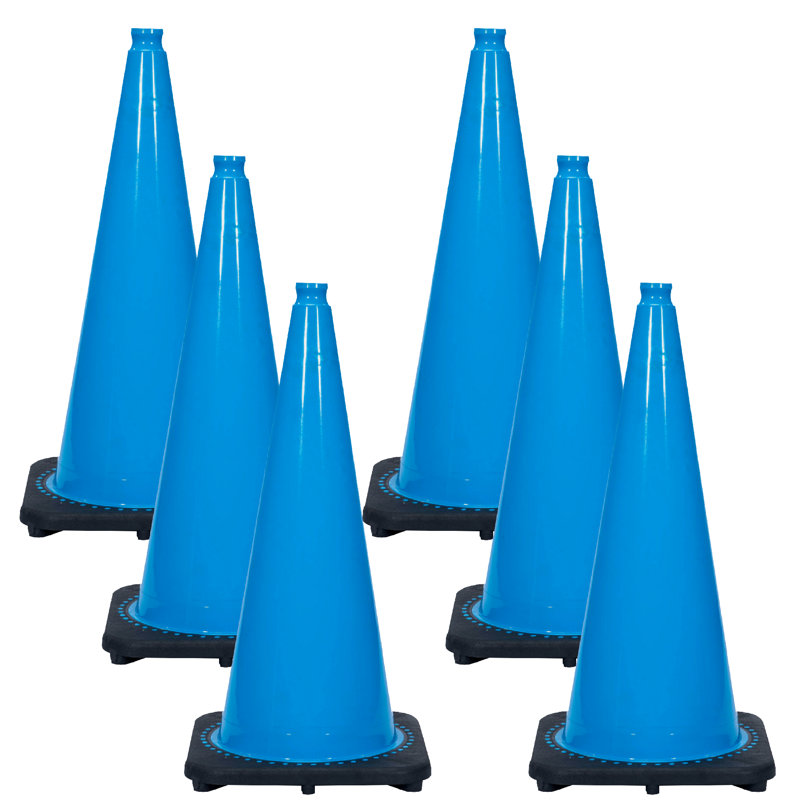 Cônes de circulation de 28 pouces JBC, Bleu ciel
