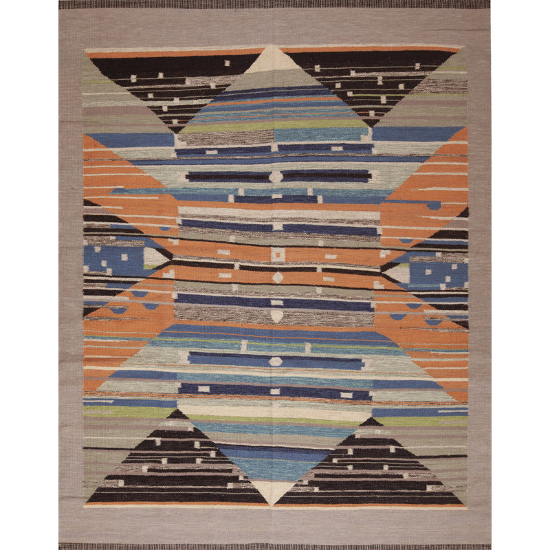 Tapis kilim Mid-Century Flatwoven
