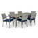 Ehrenfried Rectangular 6 - Person 78'' Long Wicker Dining Set with Sunbrella Cushions
