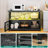 Ronald Industrial 55.1'' Bar Cabinet, Wine Cabinet, Wine Storage with LED and Charging Station-646463937