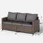 Canapé de patio 3 personnes avec 2 repose-pieds-2087776773-2087776772