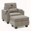 Canapé inclinable simple avec dossier réglable manuellement-1184561624