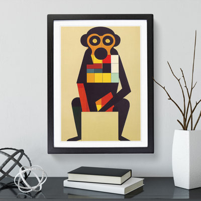 Monkey in Abstract No.1 - Wall Art