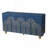 Sideboard Modern Fluted Buffet With Storage, Curve Element With Strict Lines, 4-Doors Storage Cabinet With Adjustable Shelves For Kitchen, Dining Room, Living Room (Navy Blue)-786398988