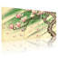 Ensemble de 3 tableaux muraux sur toile représentant un magnolia en fleurs-660559970