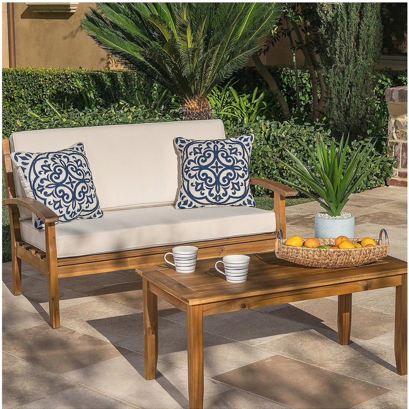 PEYTON LOVE SEAT + COFFEE TABLE, Beige