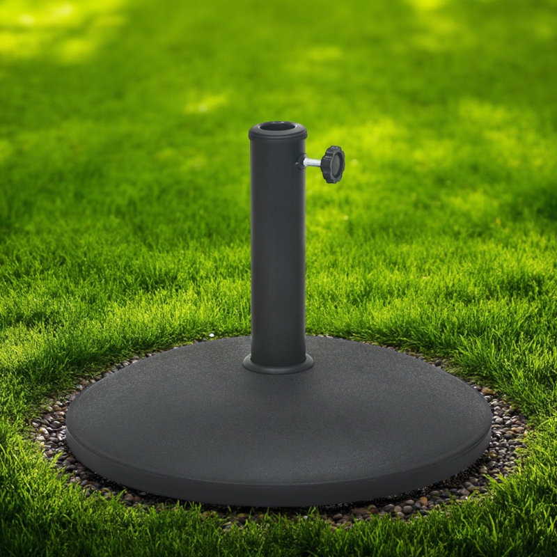 33 lb Base de parasol de patio robuste en noir