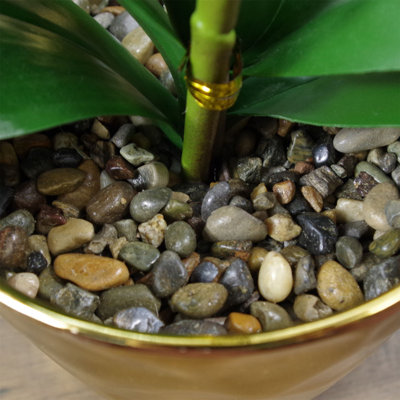 Plastic, Silk Artificial Arrangement in Pot