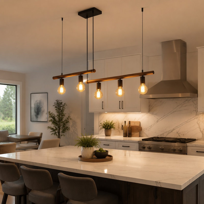 Luminaire suspendu pour îlot de cuisine Farmhouse