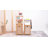 4-Tier Tilt-Out Laundry Hamper Bamboo Clothes Basket with Removable Liner, Storage Laundry Shelf