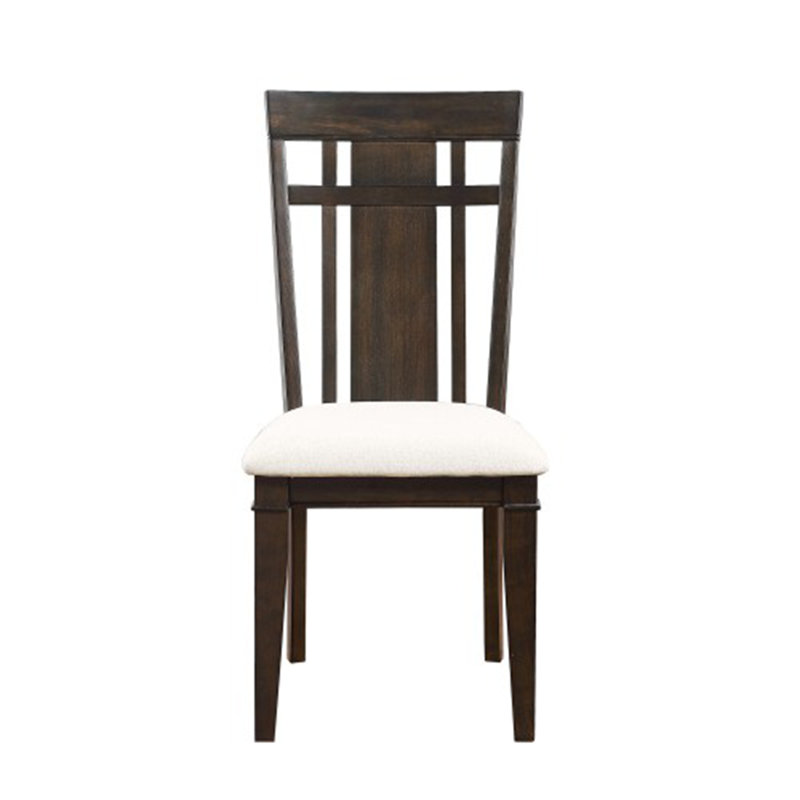 Ensemble de 2 chaises d'appoint en bois Beige Classic Look