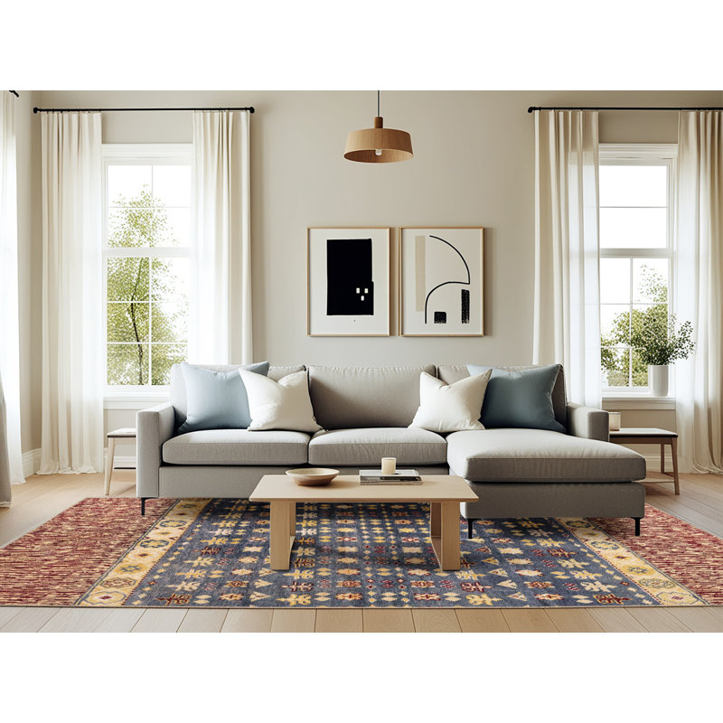 Abstract Indoor Rug, Rectangle 6' x 9'