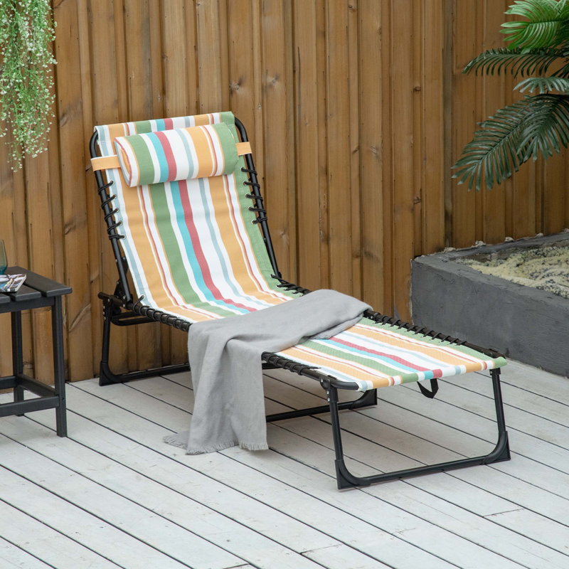 Chaise longue de piscine pliante