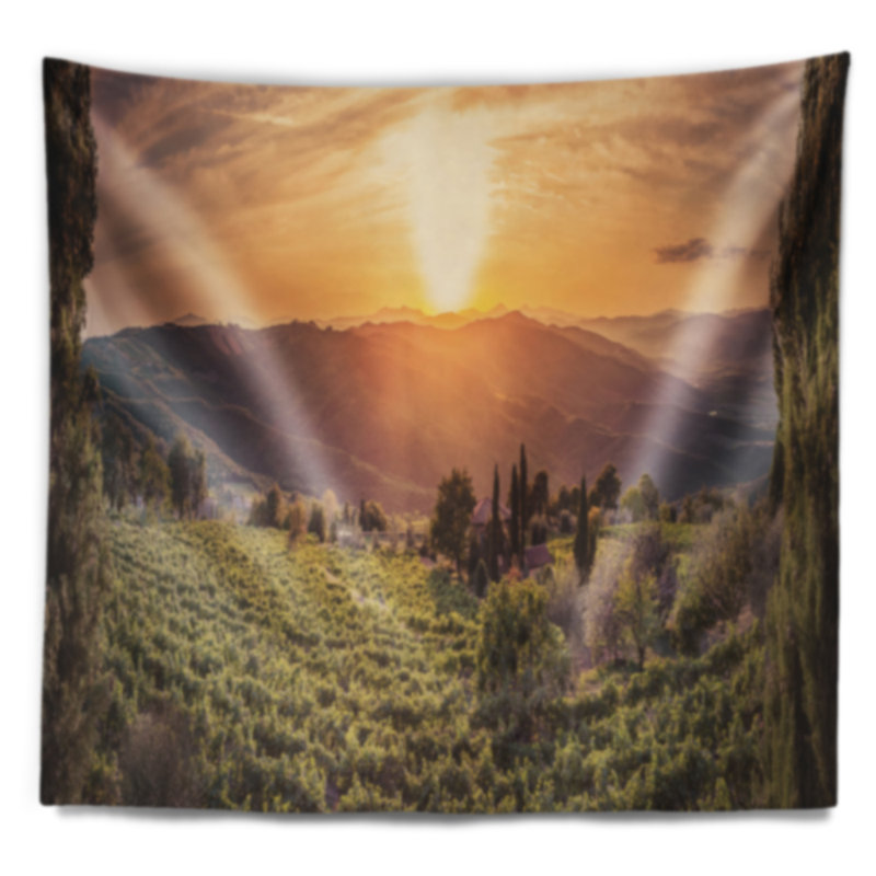 Polyester Tapestry, 50" H x 60" W
