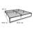 Hada 14 Inch Metal Platform Bed Frame with 12 Inch Pocket Spring Mattress in a Box-1679971702