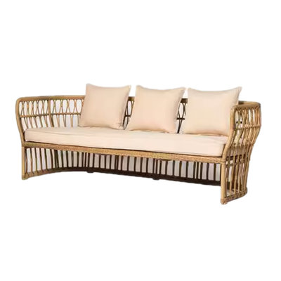 Braylenn 74.01'' Wide Rectangle Wicker Patio Sofa with Cushions