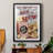 Movie Night I - Matted and Framed Under Acrylic Glass, Large Living Room Wall Art-553743329-553743331