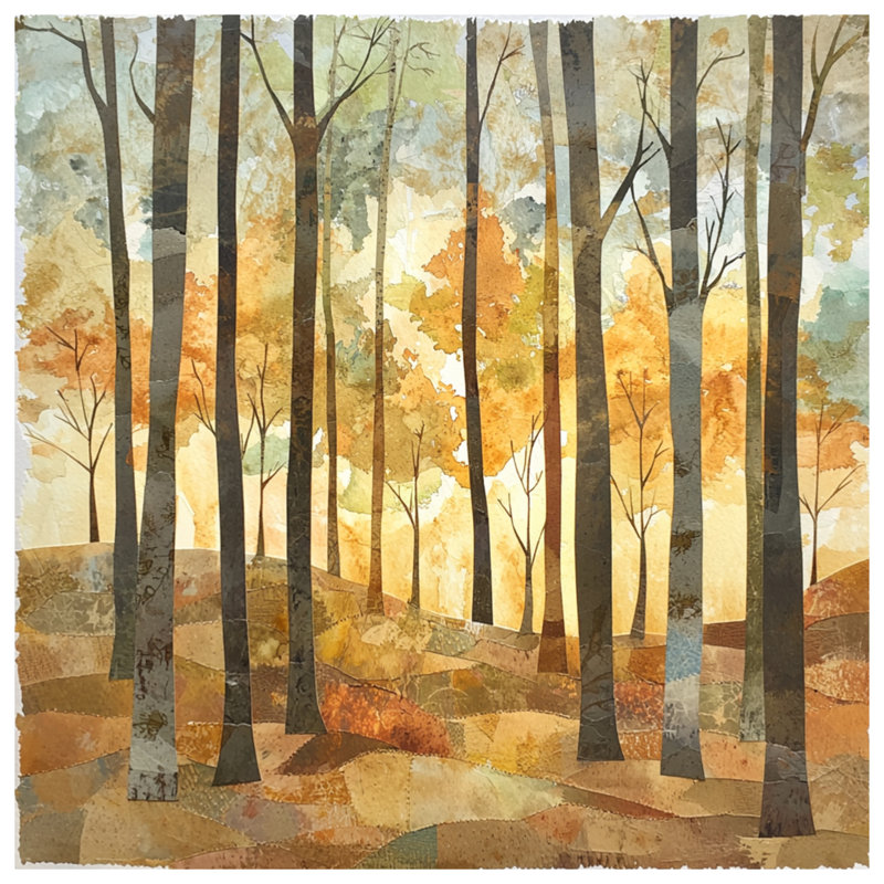 Autumn Forest Landscape Duvet Covers, Queen